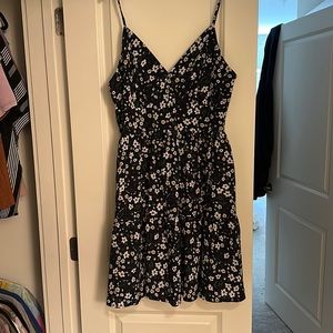 Size XL Navy Blue based floral sundress